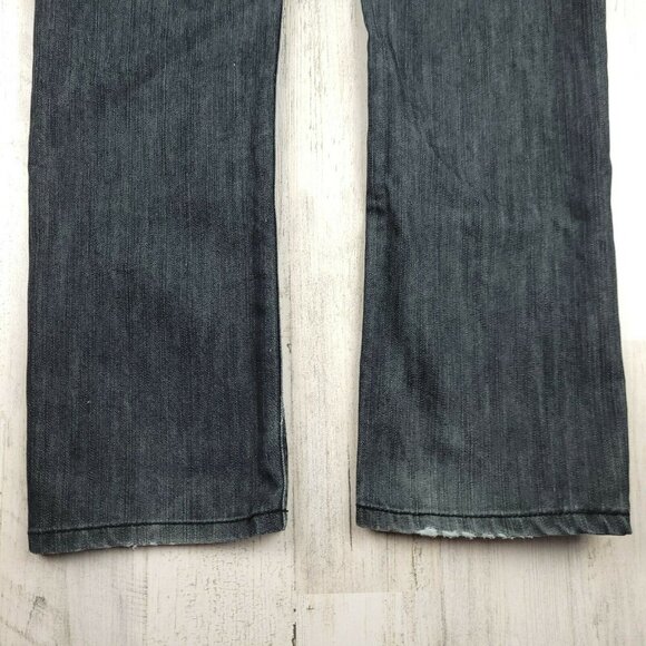 GS115 Bleeker Slim Fit Jeans Distressed Modern Casual Heavy Denim Size 14 EUC - Picture 8 of 10